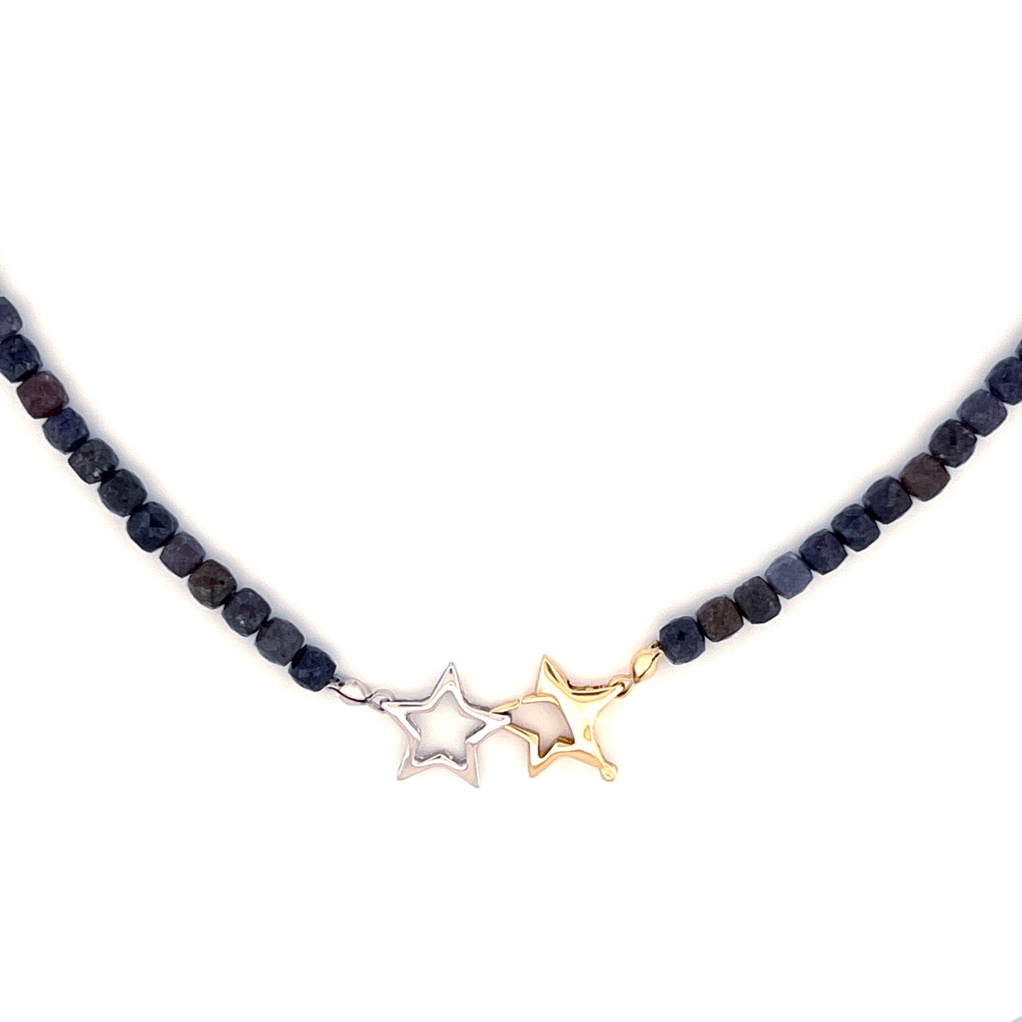 Oh, My Stars & Sapphires | Front Closing Necklace