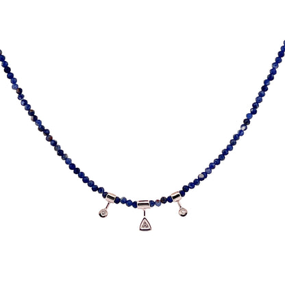 My Hero | One-of-a-Kind Sodalite & Diamond Necklace