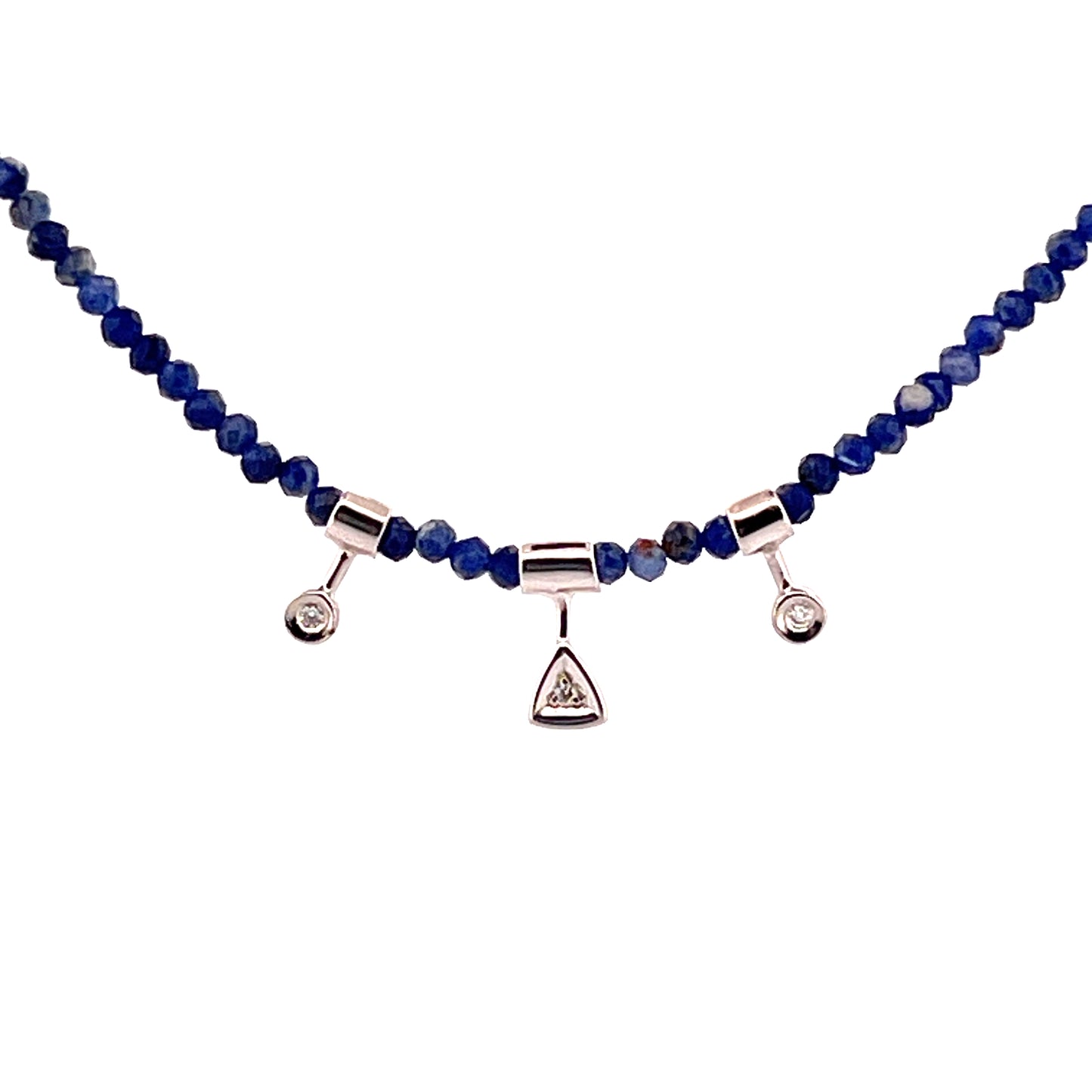 My Hero | One-of-a-Kind Sodalite & Diamond Necklace