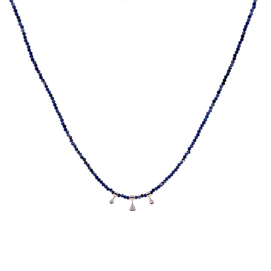 My Hero | One-of-a-Kind Sodalite & Diamond Necklace