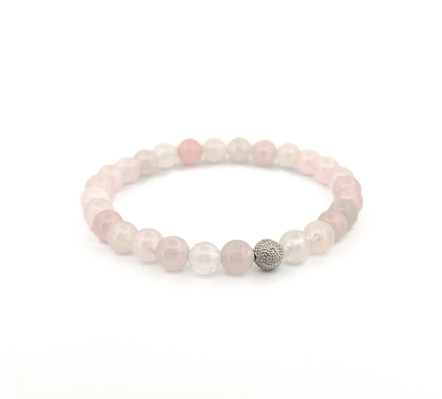 Ball of Love | Rose Quartz & Diamond Bracelet