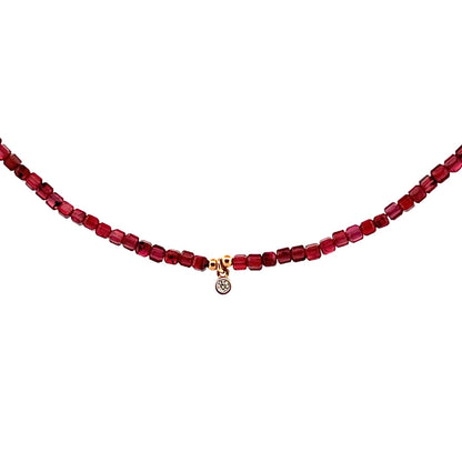 Red Hot | Garnet & Diamond Necklace