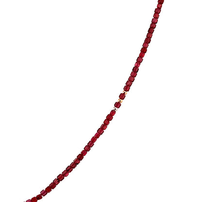 Red Hot | Garnet & Diamond Necklace