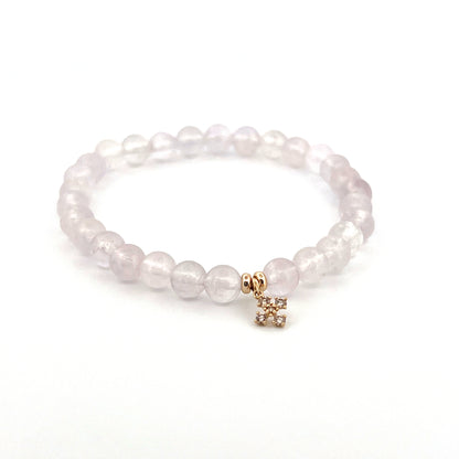 Coptic Calm | Amethyst & Diamond Bracelet