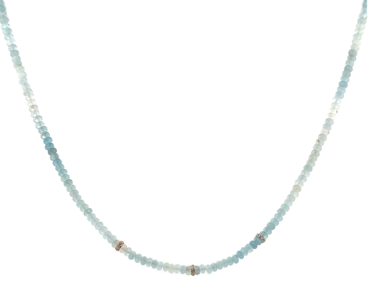 Every Damn Day | Aquamarine & Diamond Necklace