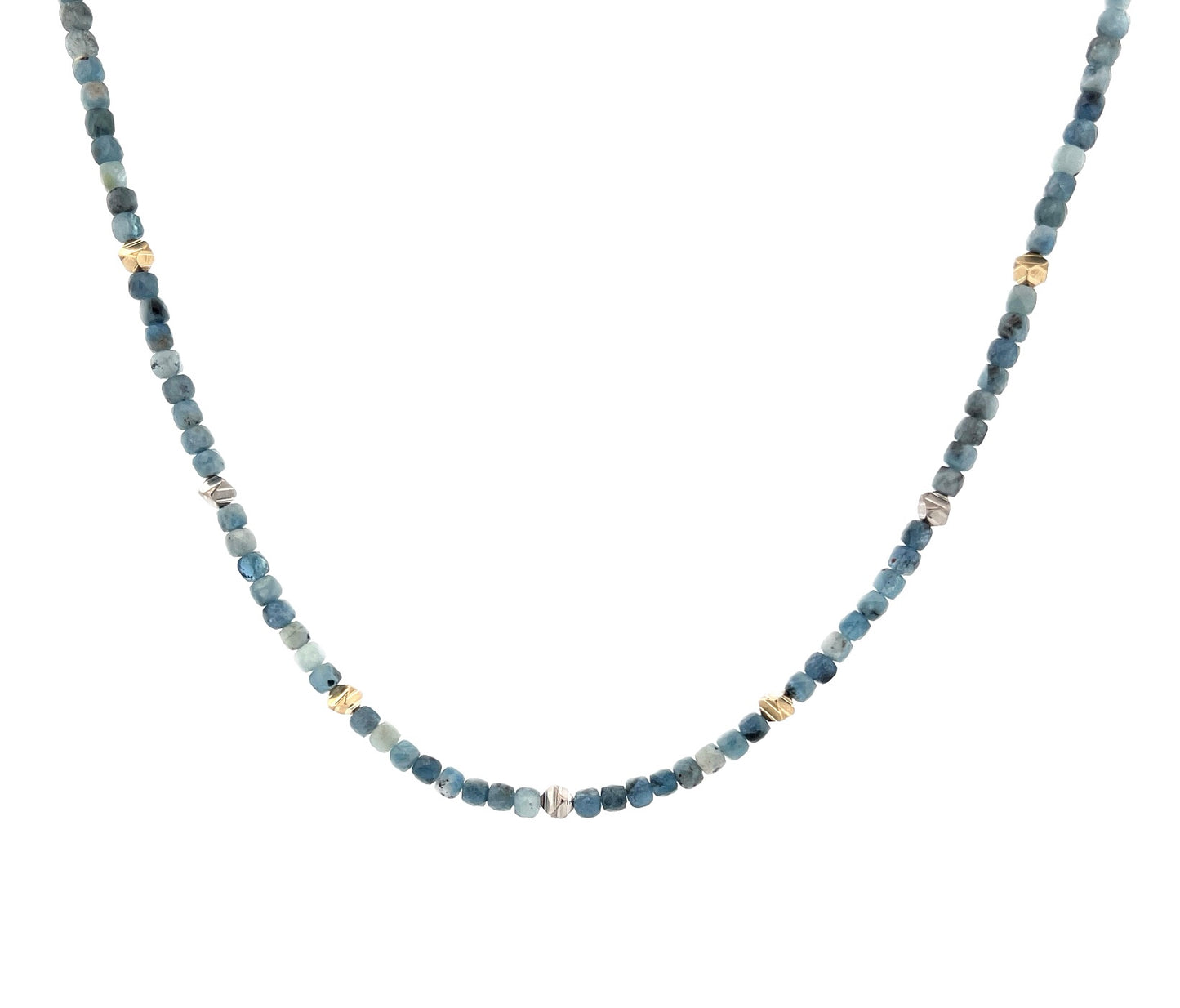 Such a Square | Devil Blue Aquamarine Necklace