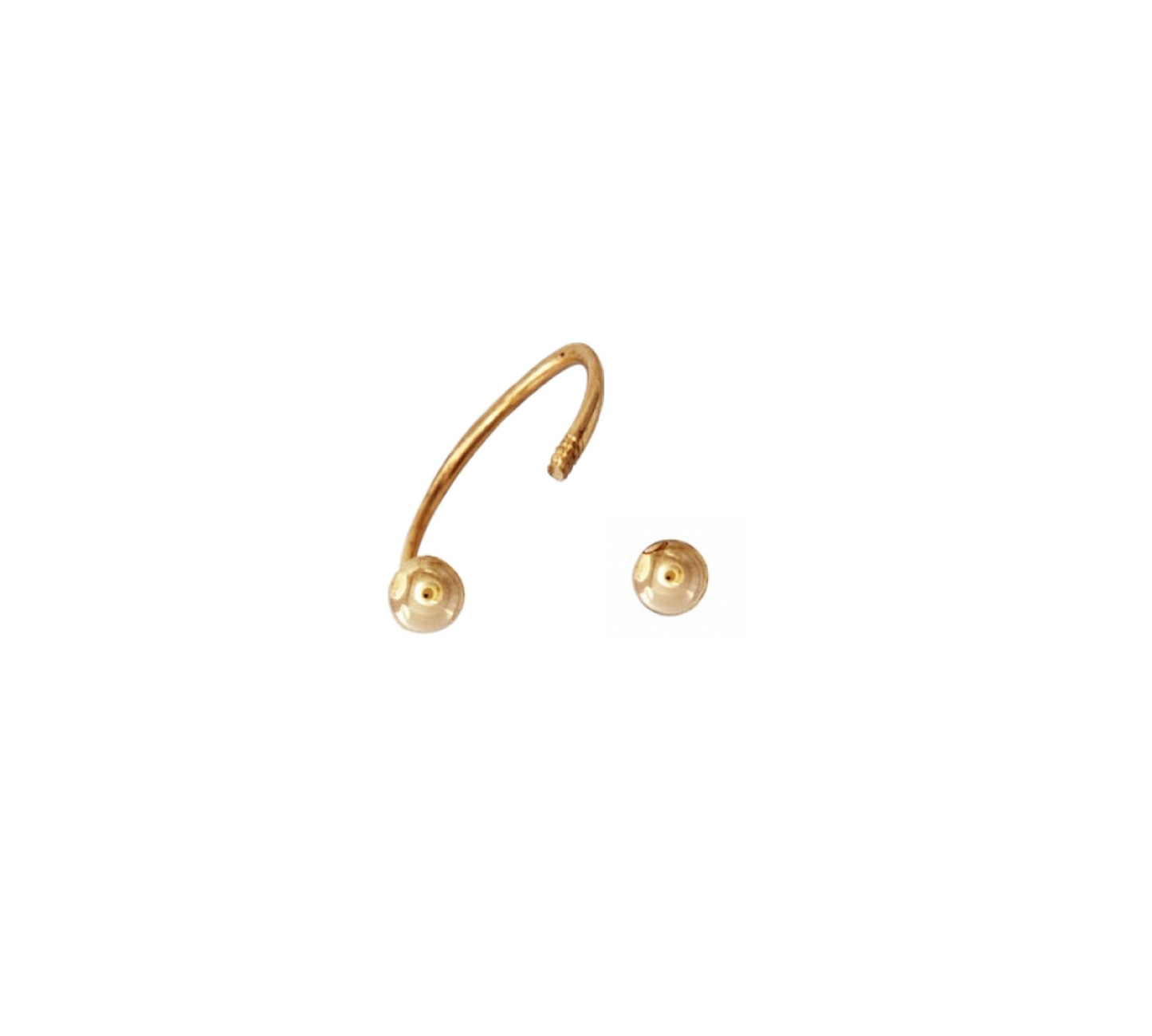 Mini Horseshoe Barbell Earring