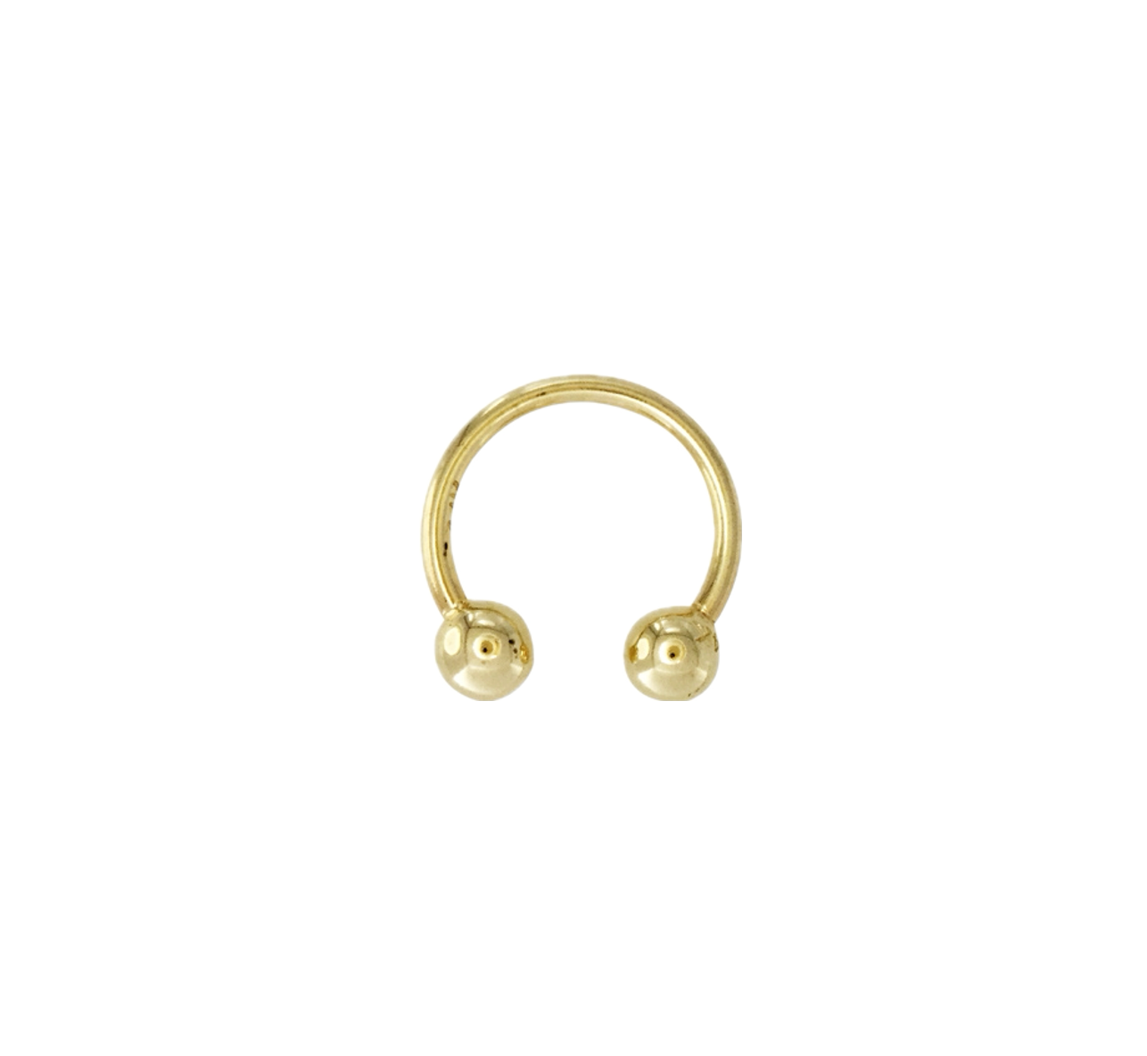 Mini Horseshoe Barbell Earring