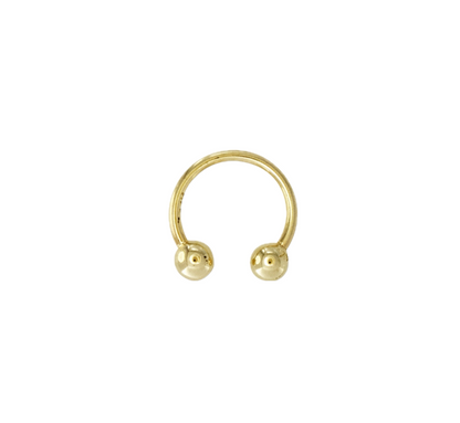 Mini Horseshoe Barbell Earring