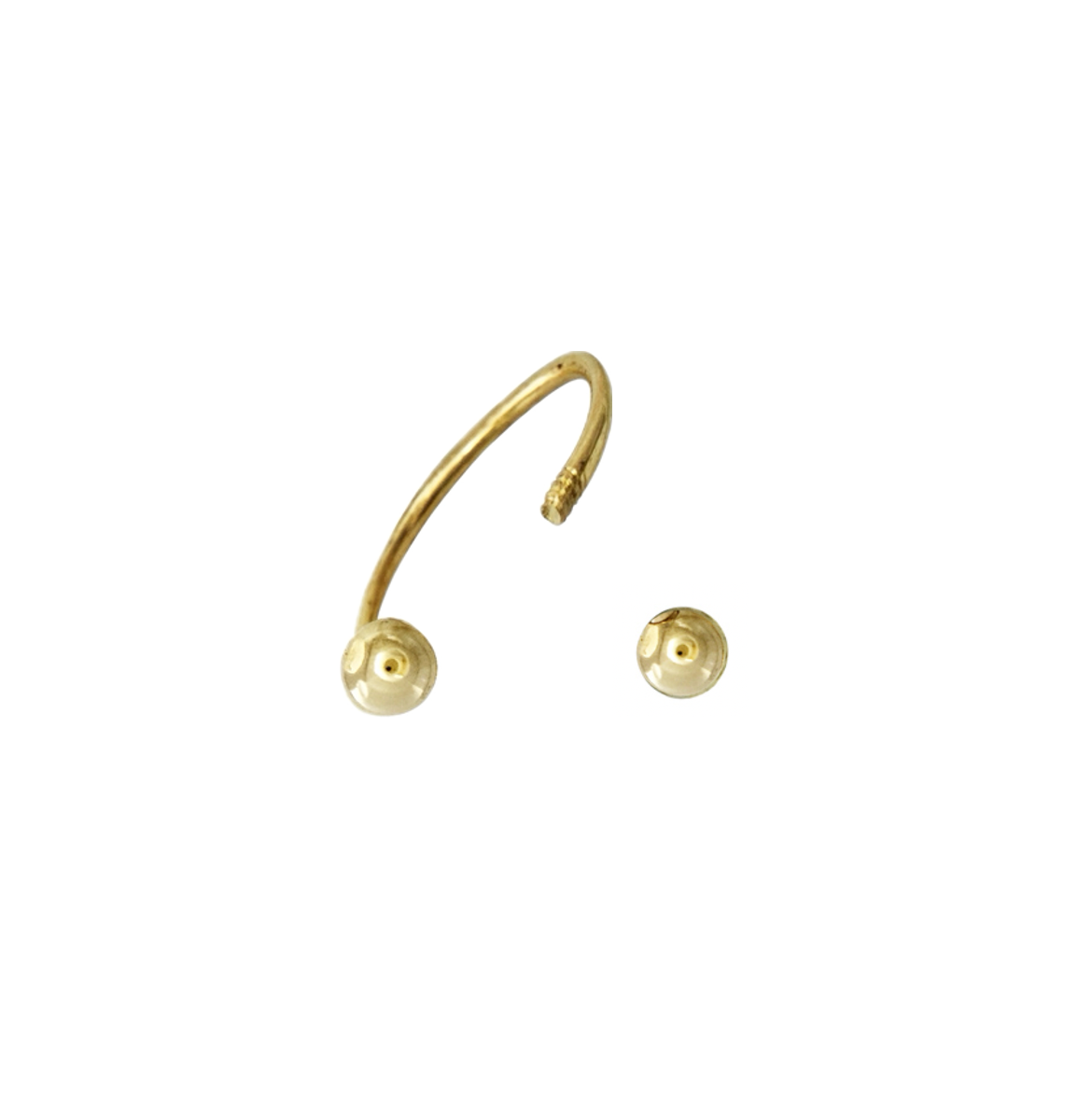 Mini Horseshoe Barbell Earring