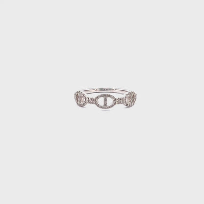 Miami Link Chain Diamond Ring