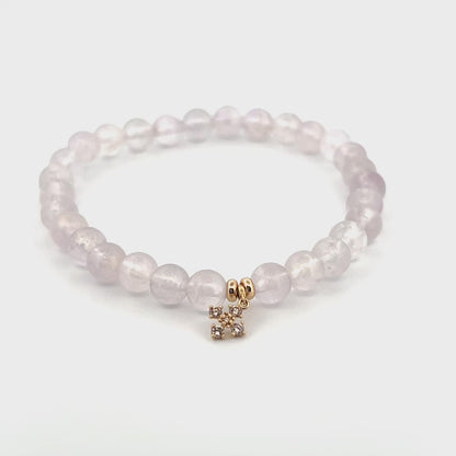 Coptic Calm | Amethyst & Diamond Bracelet