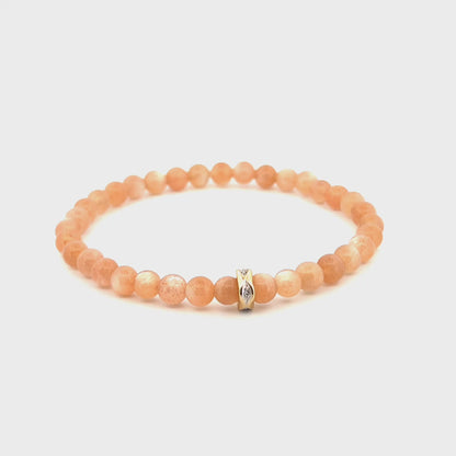 Solar Powered | Sunstone & Diamond Bracelet